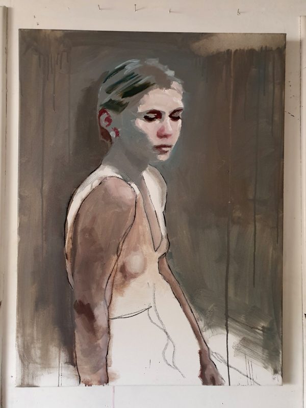 Girl in White Unfinished Dress - Image 3