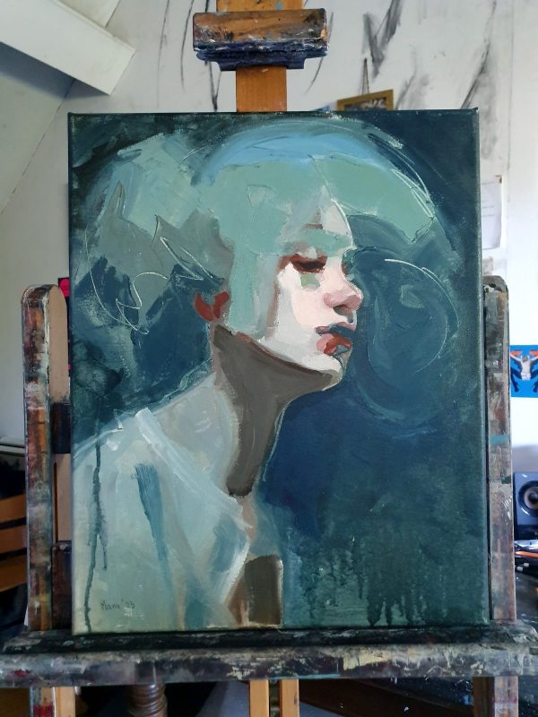 Girl with Bluegreen Hair - Image 4