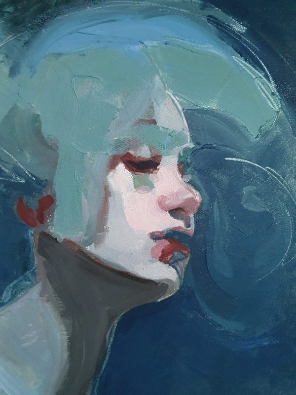 Girl with Bluegreen Hair - Image 2